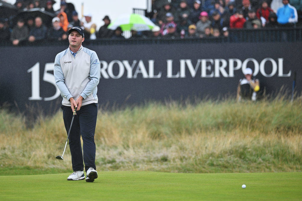 Austria's Sepp Straka on his way to a T2 finish at Royal Liverpool